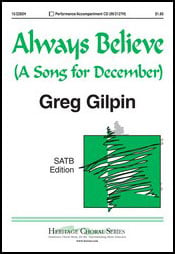 Always Believe SATB choral sheet music cover Thumbnail